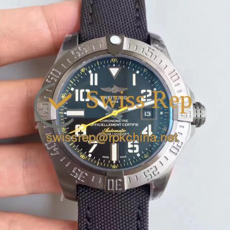 Replica Breitling Avenger II Seawolf A1733110/BC30/435X/A20BASA.1 GF Stainless Steel Black Dial Swiss 2836-2