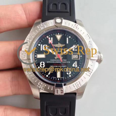 Replica Breitling Avenger II Seawolf A1733110/F563/153S/A20DSA.2 N Stainless Steel Black Dial Swiss 2836-2