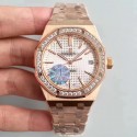 Replica Audemars Piguet Royal Oak 15450 JF Rose Gold & Diamonds Silver Dial Swiss 3120