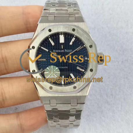 Replica Audemars Piguet Royal Oak 15450 JF Stainless Steel Blue Dial Swiss 3120