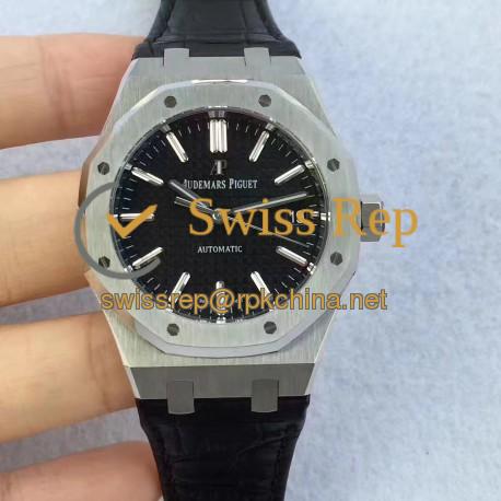 Replica Audemars Piguet Royal Oak 15450 JF Stainless Steel Black Dial Swiss 3120