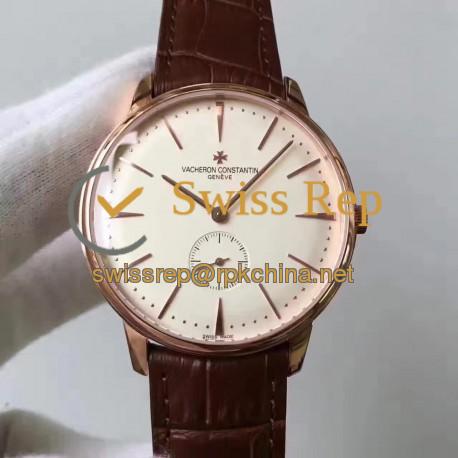 Replica Vacheron Constantin Patrimony 1110U/000R-B085 N Rose Gold White Dial Swiss 4400AS