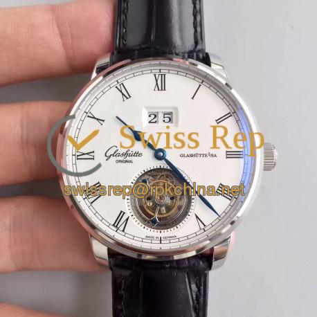 Replica Glashutte Original Senator Excellence Tourbillon 1-94-03-04-04-04 N Stainless Steel White Dial Swiss 94-03