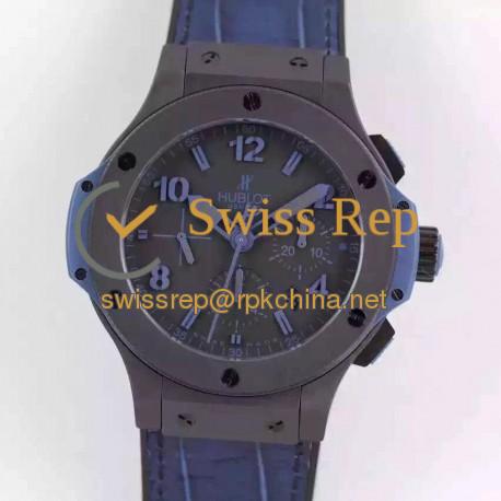 Replica Hublot Big Bang All Black Blue 301.CI.1190.GR.ABB09 HBB V6 Ceramic Black Dial Swiss HUB4100