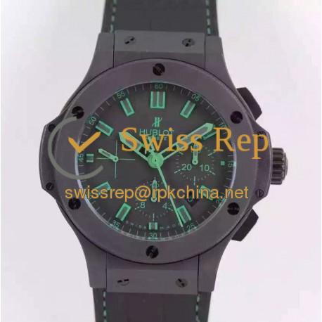 Replica Hublot Big Bang All Black Green 301.CI.1190.GR.ABG11 HBB V6 Ceramic Black Dial Swiss HUB4100