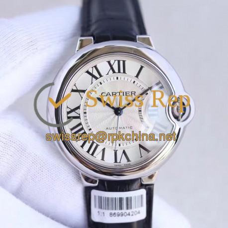 Replica Ballon Bleu De Cartier Ladies 36MM W6900556 V9 Stainless Steel Silver Dial Swiss 2688-2