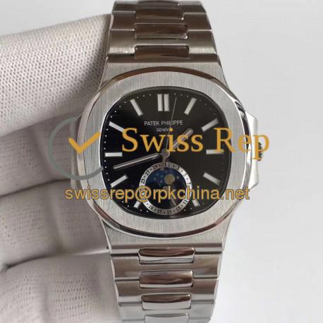 Replica Patek Philippe Nautilus 5726/1A-001 N Stainless Steel Black Dial Swiss 324 S QA LU 24H/303