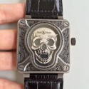 Replica Bell & Ross BR 01 Burning Skull N Stainless Steel Black Dial M9015