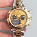 Replica Rolex Daytona Cosmograph 116503 JF Stainless Steel & Yellow Gold Champagne & Black Dial Swiss 7750 Run 6@SEC