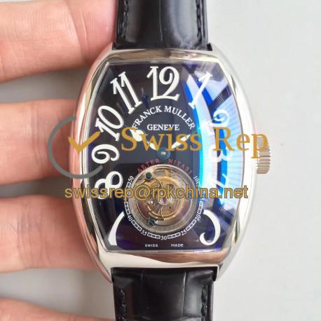 Replica Franck Muller Cintree Curvex Imperial Tourbillon 8880 T LH Stainless Steel Black Dial Swiss Tourbillon