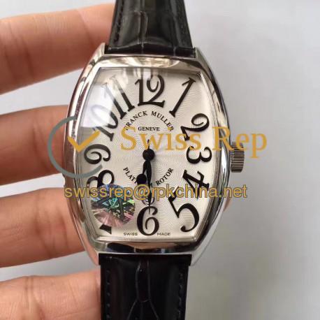 Replica Franck Muller 7880 SC DT Platinum Rotor ZX Stainless Steel White Dial Swiss 2824-2