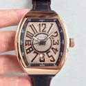 Replica Franck Muller Vanguard V45 N Rose Gold Diamond Dial Swiss 2824-2