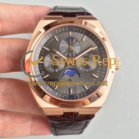 Replica Vacheron Constantin Overseas Ultra Thin Perpetual Calendar 4300V/120G-B102 BF Rose Gold Anthracite Dial Swiss 1120 QP