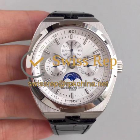 Replica Vacheron Constantin Overseas Ultra Thin Perpetual Calendar 4300V/120G-B102 BF Stainless Steel Silver Dial Swiss 1120 QP