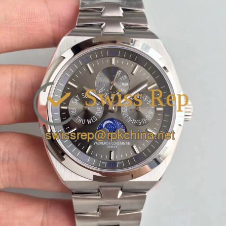 Replica Vacheron Constantin Overseas Perpetual Calendar 4300V/120G-B102 BF Stainless Steel Anthracite Dial Swiss 1120 QP