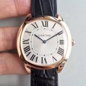 Replica Drive de Cartier Extra-Flat WGNM0006 N Rose Gold Silver Dial Swiss 2824-2