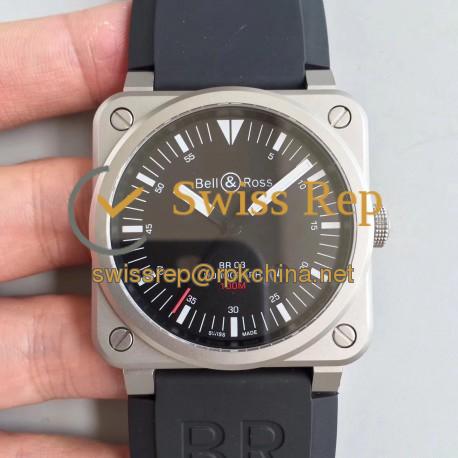 Replica Bell & Ross BR 03-92 Horolum Limited Edition BR Stainless Steel Black Dial M9015