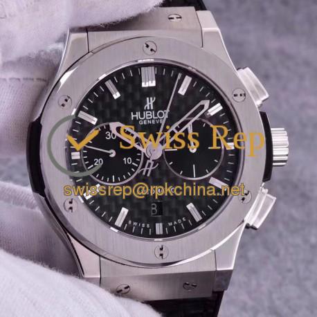 Replica Hublot Classic Fusion Chronograph King Gold Titanium 521.NX.1171.LR HBB V6 Titanium Carbon Fiber Dial Swiss 7750