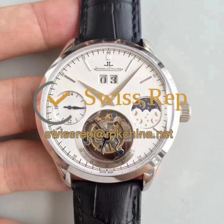 Replica Jaeger-LeCoultre Master Grande Tradition Tourbillon N Stainless Steel White Dial Swiss Tourbillon