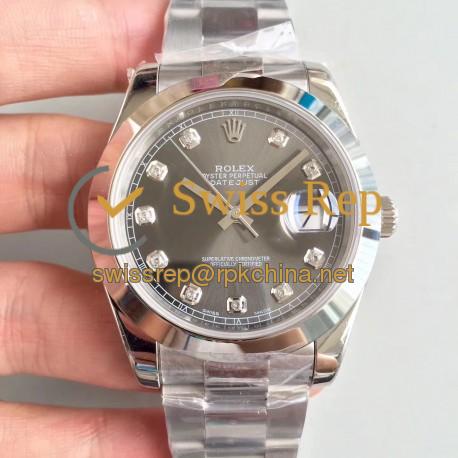 Replica Rolex Datejust II 126300 41MM N Stainless Steel Anthracite Dial Swiss 3235