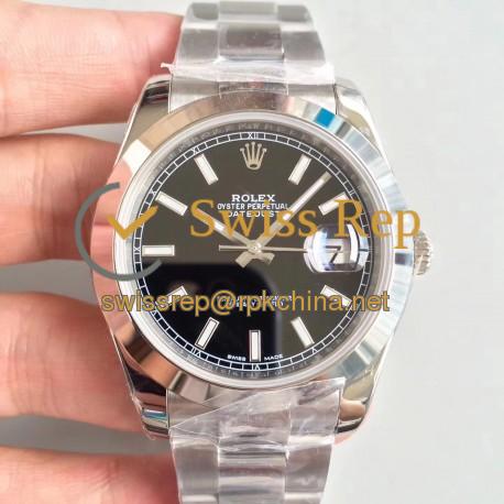 Replica Rolex Datejust II 126300 41MM N Stainless Steel Black Dial Swiss 3235