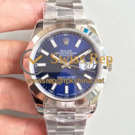 Replica Rolex Datejust II 126300 41MM N Stainless Steel Blue Dial Swiss 3235