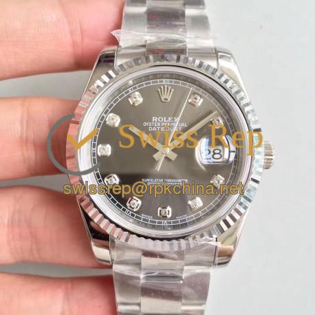 Replica Rolex Datejust II 126334 41MM N Stainless Steel Anthracite Dial Swiss 3235