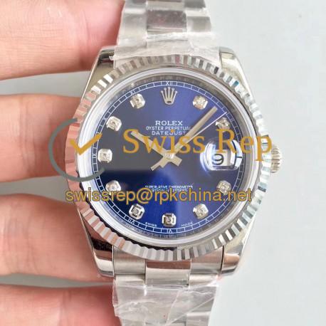 Replica Rolex Datejust II 126334 41MM N Stainless Steel Blue Dial Swiss 3235