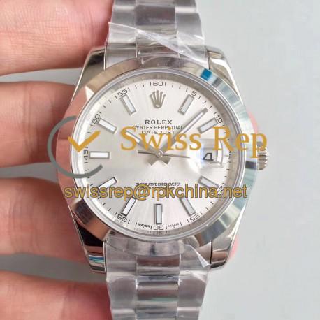 Replica Rolex Datejust II 126300 41MM N Stainless Steel Rhodium Dial Swiss 3235