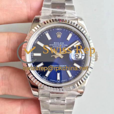 Replica Rolex Datejust II 126334 41MM N Stainless Steel Blue Dial Swiss 3235