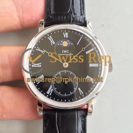 Replica IWC Vintage Portofino IW544801 VF Stainless Steel Black Dial Swiss 98800