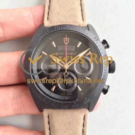 Replica Tudor Fastrider Black Shield 42000CN ZF PVD Black Dial Swiss 7753