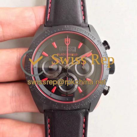 Replica Tudor Fastrider Black Shield 42000CR ZF PVD Black Dial Swiss 7753