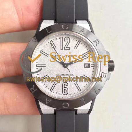 Replica Bvlgari Diagono Magnesium 102427 GF PVD Grey Dial M9015