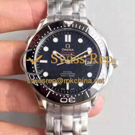 Replica Omega Seamaster 300M James Bond 007 50th Anniversary 212.30.41.20.01.005 JH Stainless Steel Black Dial Swiss 2824-2