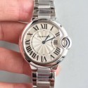 Replica Ballon Bleu De Cartier 33MM W6920084 TW Stainless Steel Silver Dial Swiss Ronda Quartz