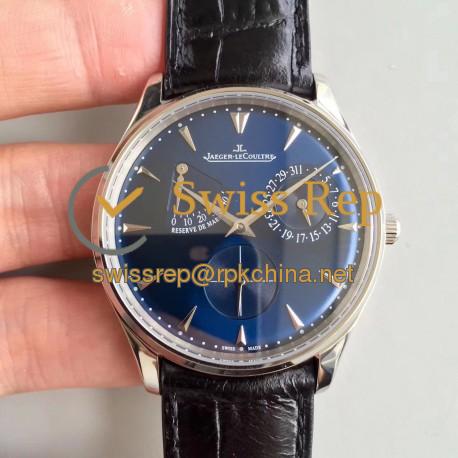 Replica Jaeger-LeCoultre Master Ultra Thin Reserve de Marche 1378480 N Stainless Steel Blue Dial Swiss Caliber 938