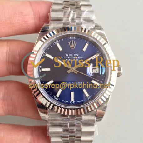 Replica Rolex Datejust II 126334 41MM EW Stainless Steel Blue Dial Swiss 3235