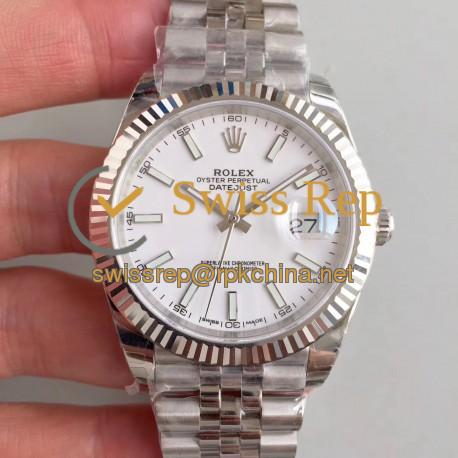 Replica Rolex Datejust II 126334 41MM EW Stainless Steel White Dial Swiss 3235