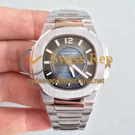 Replica Patek Philippe Nautilus Ladies 7011/1G-010 JJ Stainless Steel Blue Dial Swiss Quartz E23-250 S C