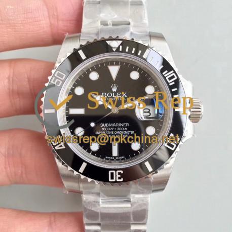 Replica Rolex Submariner Date 116610LN VR Stainless Steel Black Dial Swiss 2836-2