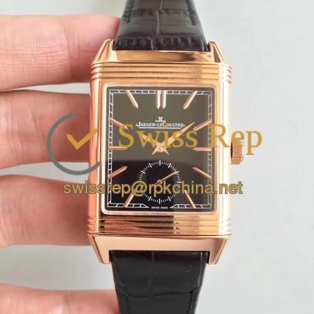 Replica Jaeger-LeCoultre Grande Reverso 986 N Rose Gold Black Dial Swiss JLC 986