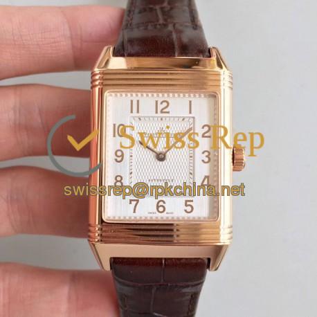 Replica Jaeger-LeCoultre Grande Reverso 986 N Rose Gold White Dial Swiss JLC 986