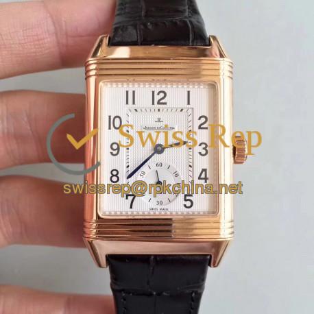 Replica Jaeger-LeCoultre Grande Reverso 986 N Rose Gold White Dial Swiss JLC 986