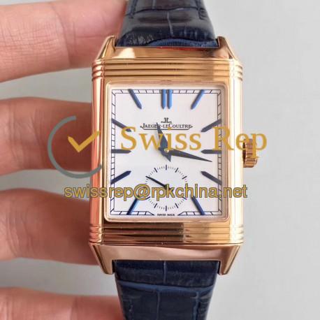 Replica Jaeger-LeCoultre Grande Reverso 986 N Rose Gold White Dial Swiss JLC 986