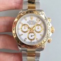 Replica Rolex Daytona Cosmograph 116503 3A 18K Yellow Gold Wrapped & Stainless Steel 904L White Dial Swiss 7750 Run 6@SEC