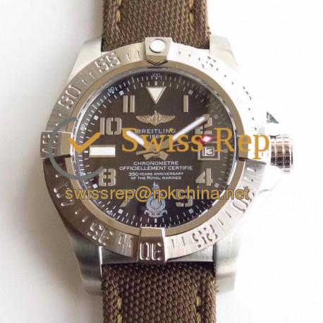 Replica Breitling Avenger Seawolf Royal Marines 350 Years Anniversary N Stainless Steel Black Dial Swiss 2836-2