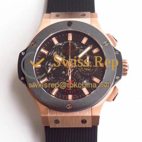 Replica Hublot Big Bang Aero Bang Gold 311.PX.1180.GR HB Rose Gold Black Skeleton Dial Swiss HUB4100