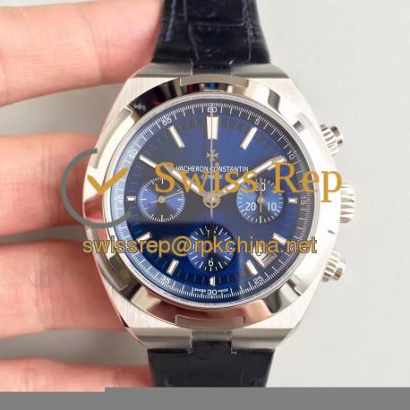 Replica Vacheron Constantin Overseas Chronograph 5500V/110A-B148 JF Stainless Steel Blue Dial Swiss 7750