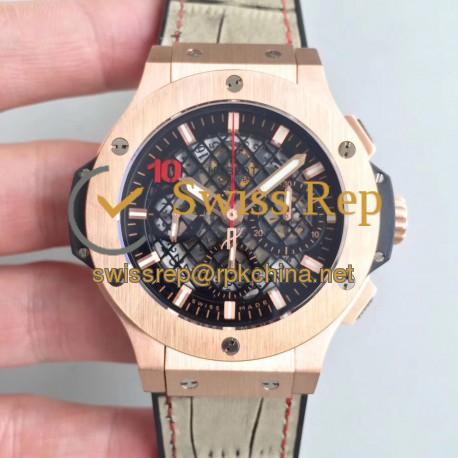 Replica Hublot Big Bang Aero Bang Gold 311.PX.1180.GR HB Rose Gold Black Skeleton Dial Swiss HUB4100